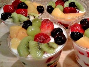 gelatinas de mosaico con frutas