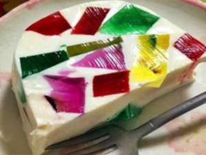 Gelatina de mosaico con yogurt | Cómo hacer receta fácil